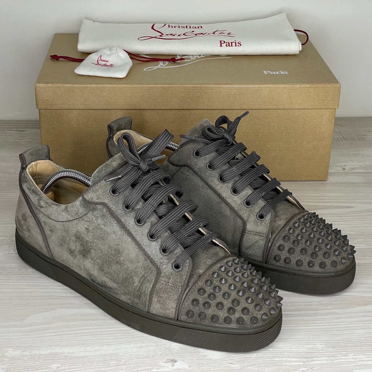 Christian Louboutin Sneakers, 'Ombre Mat' Junior Spikes (45) 👌🏽