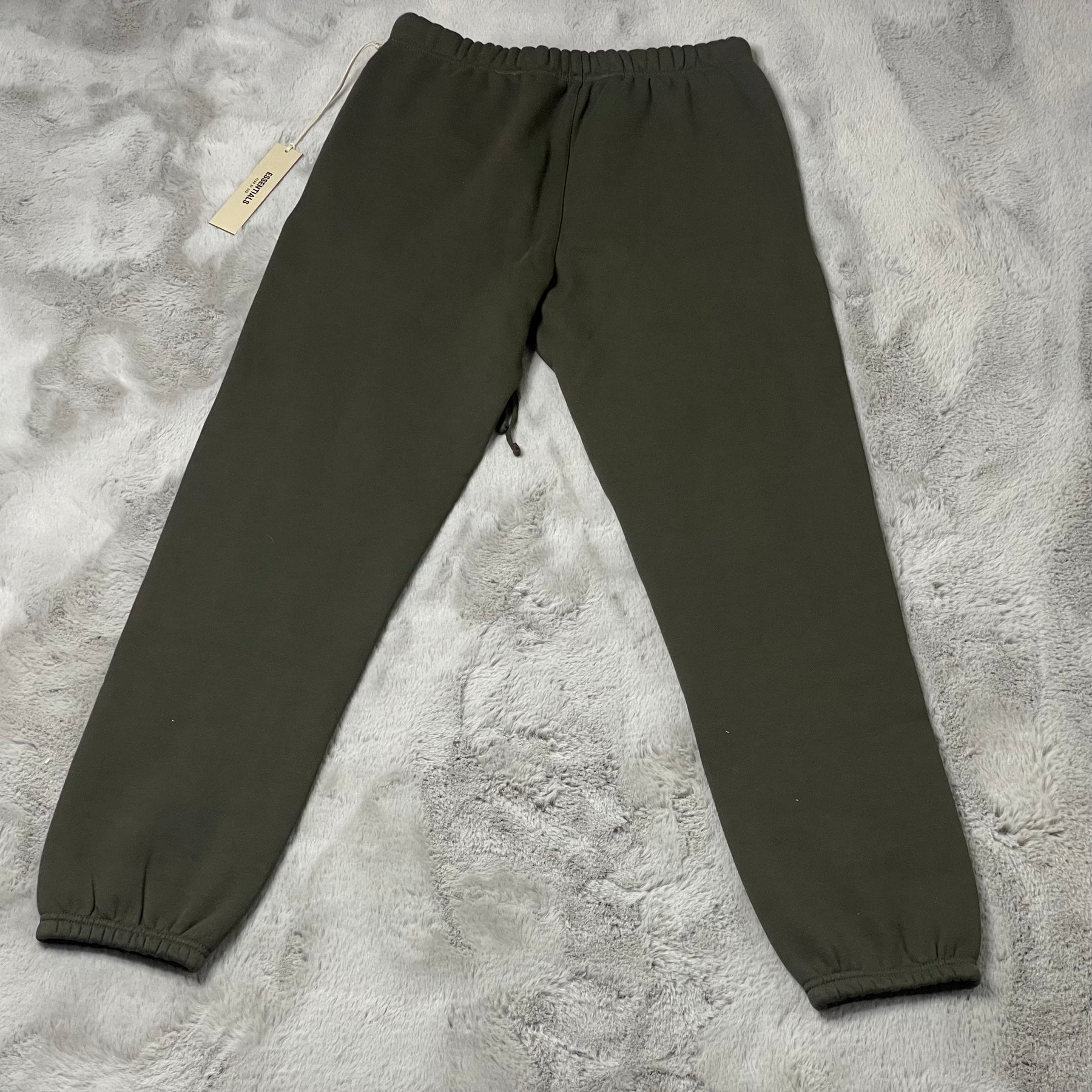 Fear of God Essentials Bukser, Herre Sweatpants Drawstring Lounge Pants 'Off Black' (Small) ⌚️