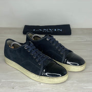 Lanvin Sneakers, Herre 'Mørkeblå' Lak Toe (43) ⛑️