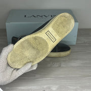 Lanvin Sneakers, Herre 'Grå' Ruskind Lak Toe (41) 😦