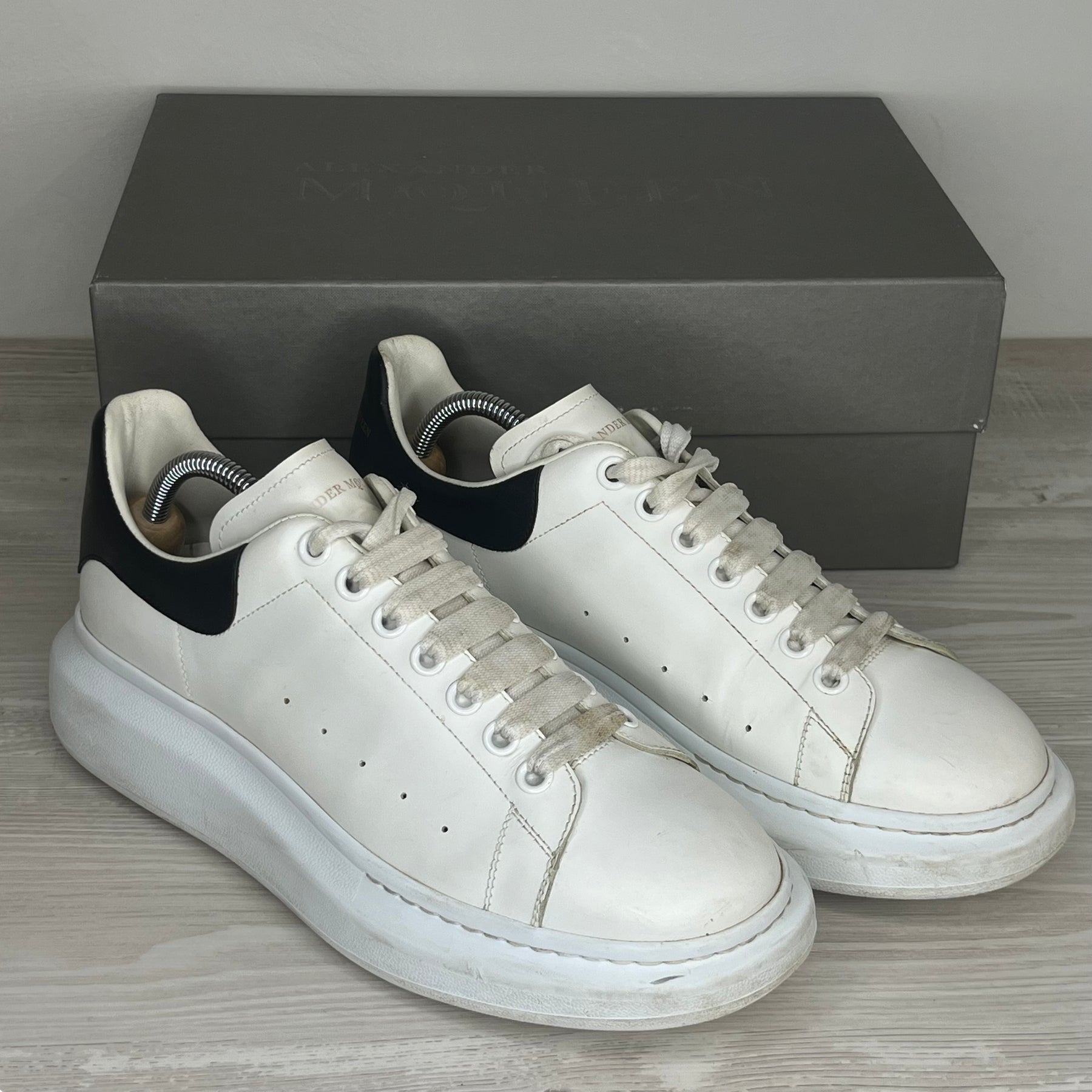 Alexander McQueen Sneakers, Herre Oversized 'Hvid' Læder (43) 🔌