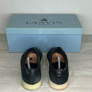 Lanvin Sneakers, Herre 'Black Suede' Lak Toe (39) 🪝