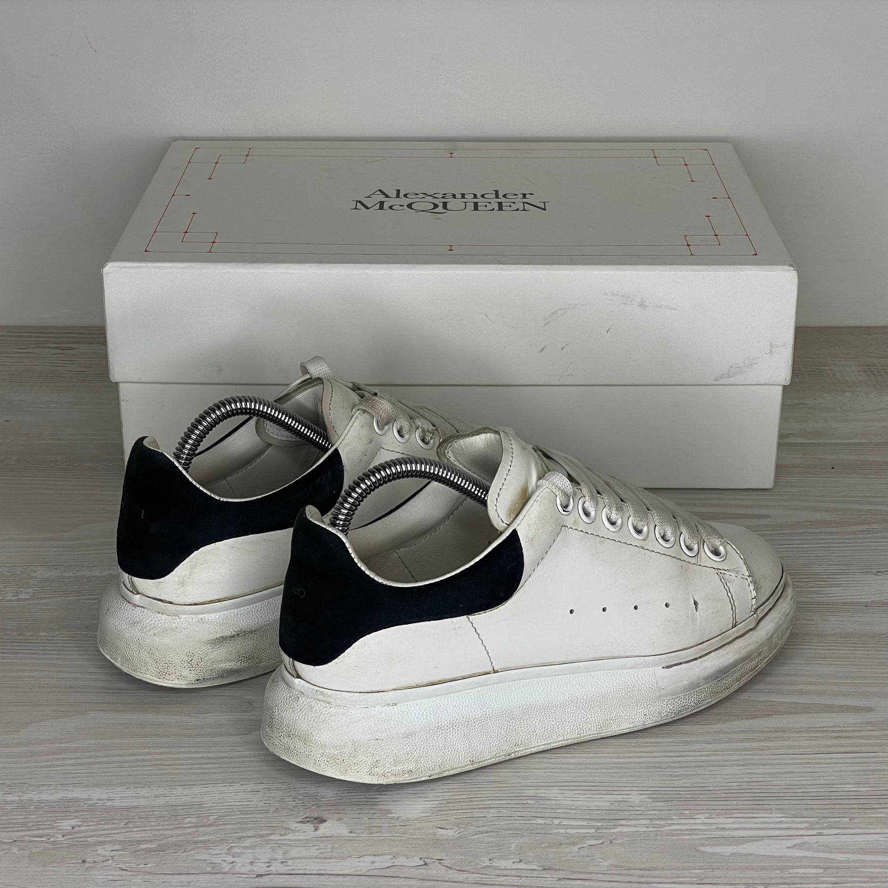Alexander McQueen Sneakers, 'Hvid Læder' Oversized (37) 🤍