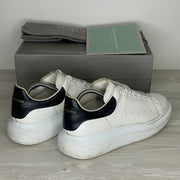 Alexander McQueen Sneakers, 'Hvid Læder' Oversized (44) 🐻