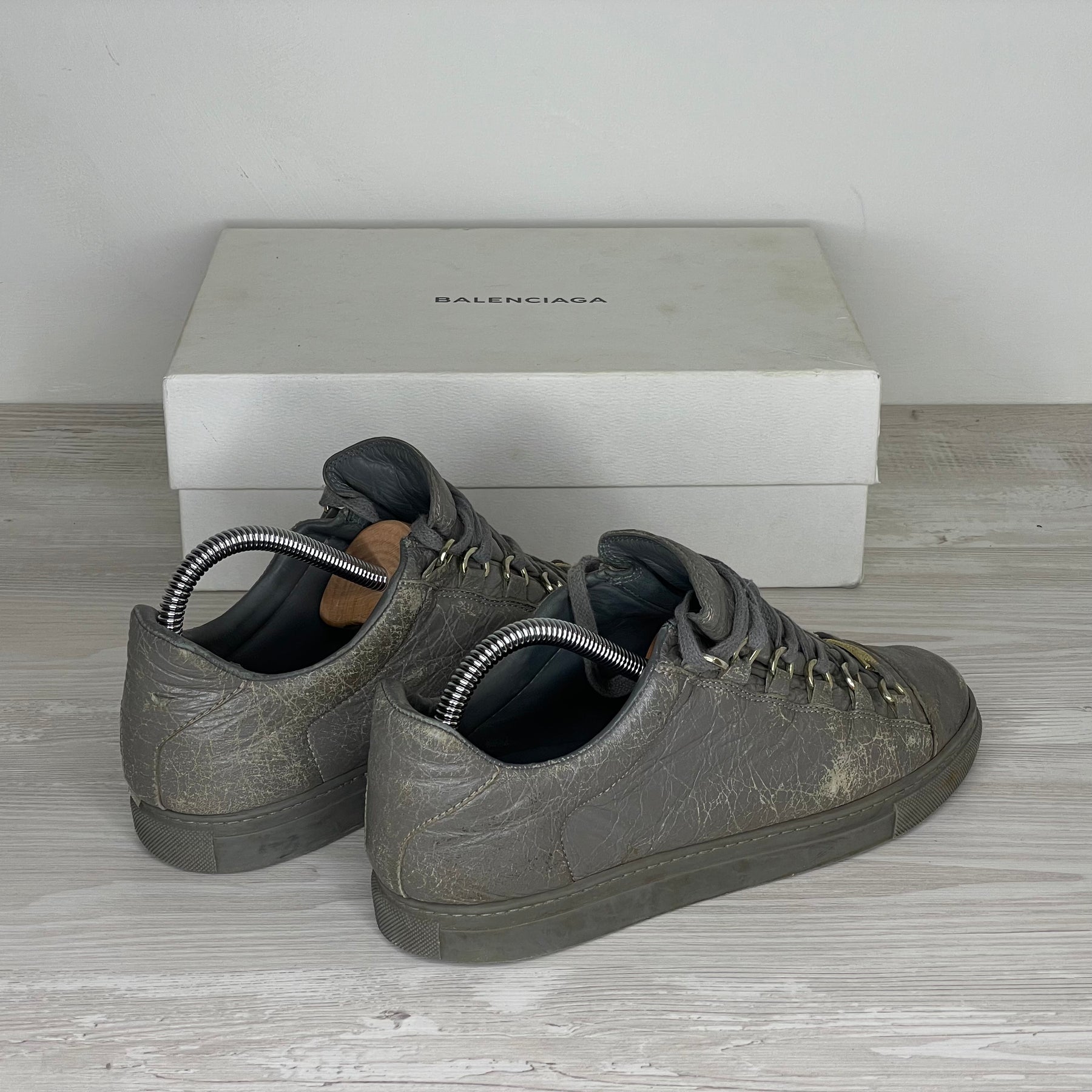Balenciaga Sneakers, 'Grå Læder' Arena (39) 🐺