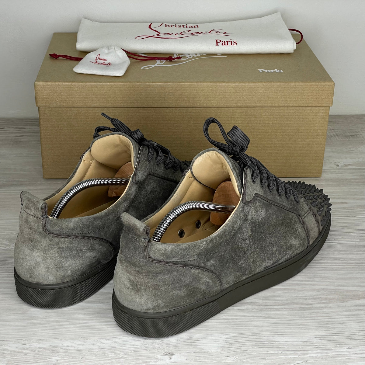 Christian Louboutin Sneakers, 'Ombre Mat' Junior Spikes (45) 👌🏽