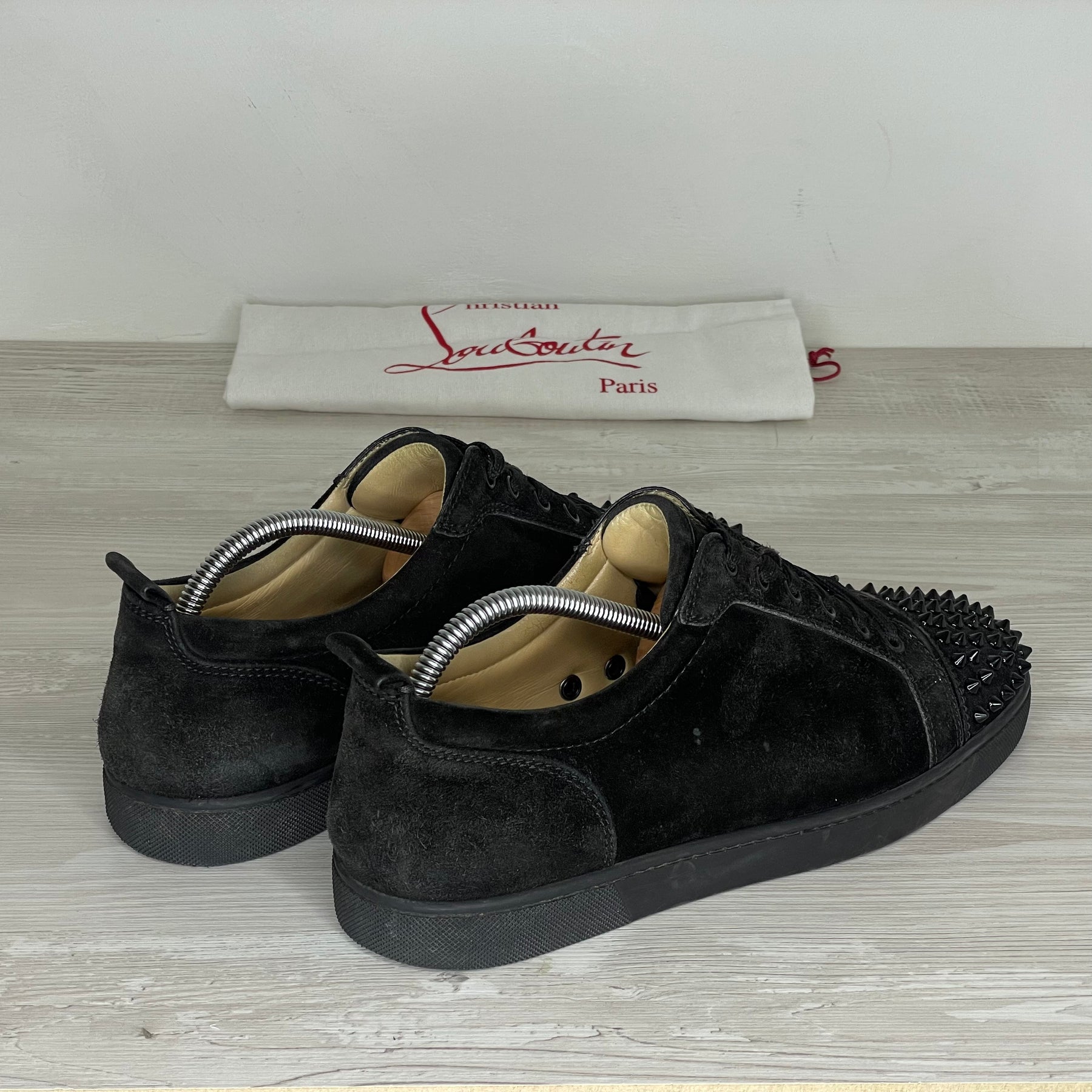 Christian Louboutin Sneakers, Herre 'Sort' Ruskind Junior Spikes (43) 😋