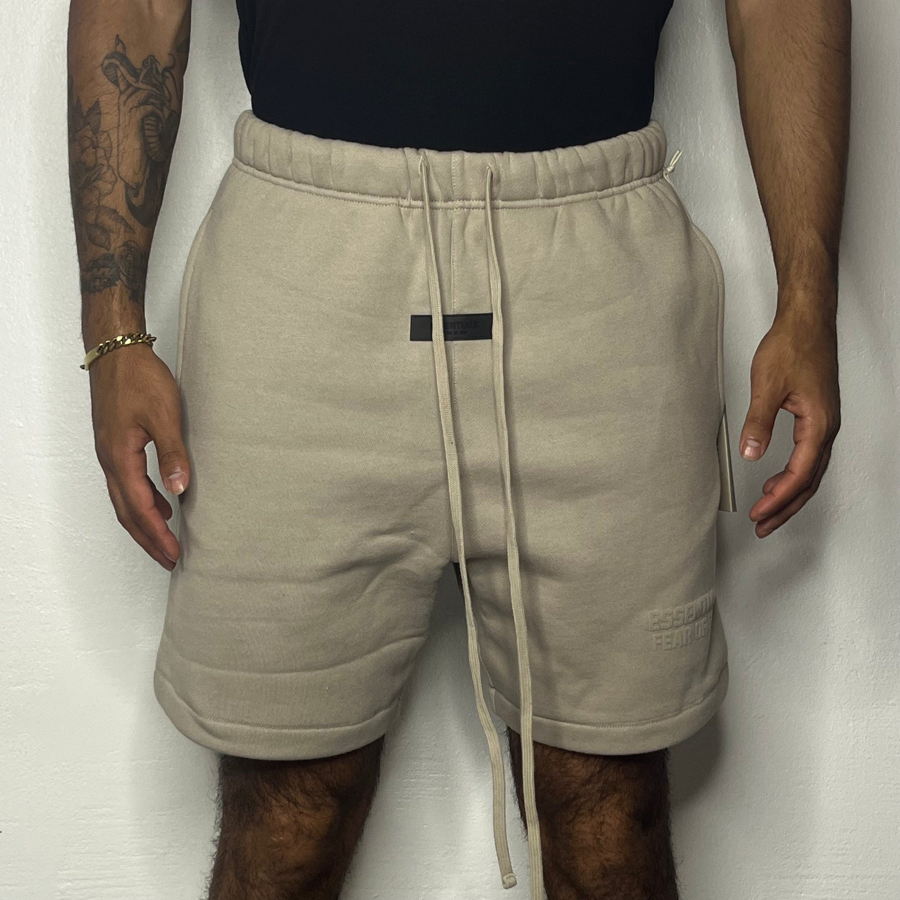 Fear of God Essentials Shorts, 'Smoke' (Small) 🧁