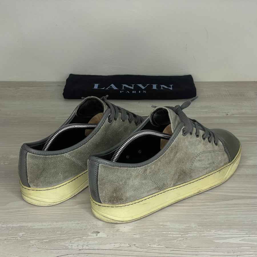 Lanvin Sneakers, Herre 'Grå' Ruskind Lak Toe (43) 🩶