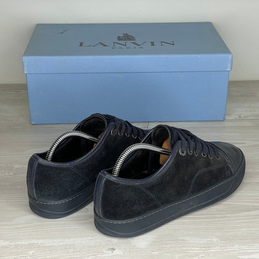 Lanvin Sneakers, Herre 'Navy / Mørke Blå' Sort Ruskind Mat Toe (39) 🚎