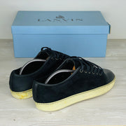 Lanvin Sneakers, 'Sort Ruskind' Lak Toe (41) 🍁