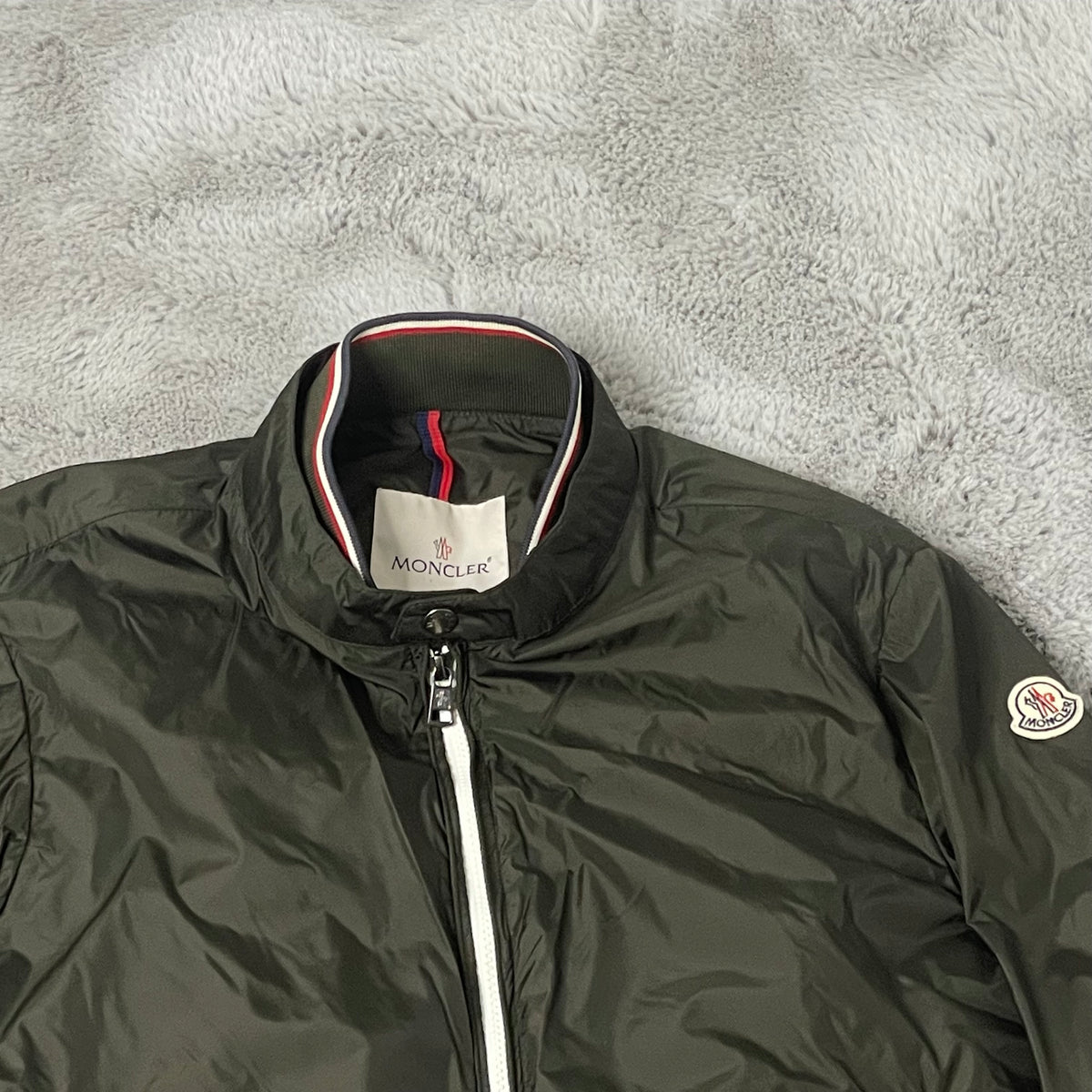 Moncler Vindjakke, Herre 'Army Grøn' Miroir Giubbotto (M3) 🫒