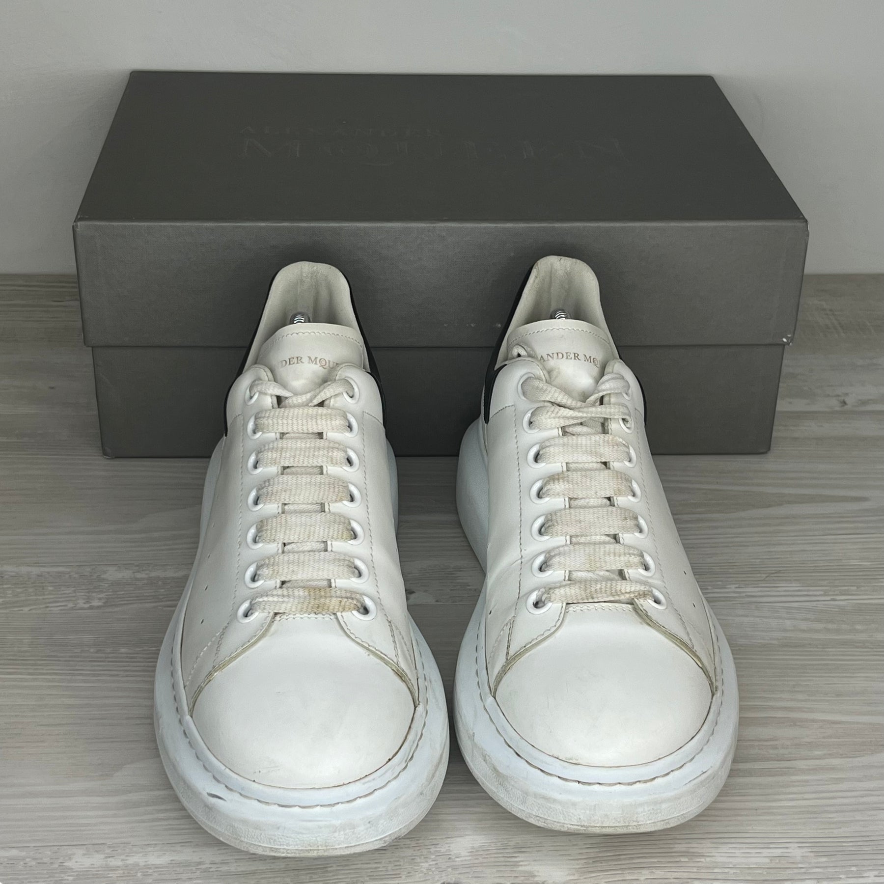 Alexander McQueen Sneakers, Herre Oversized 'Hvid' Læder (43) 🔌