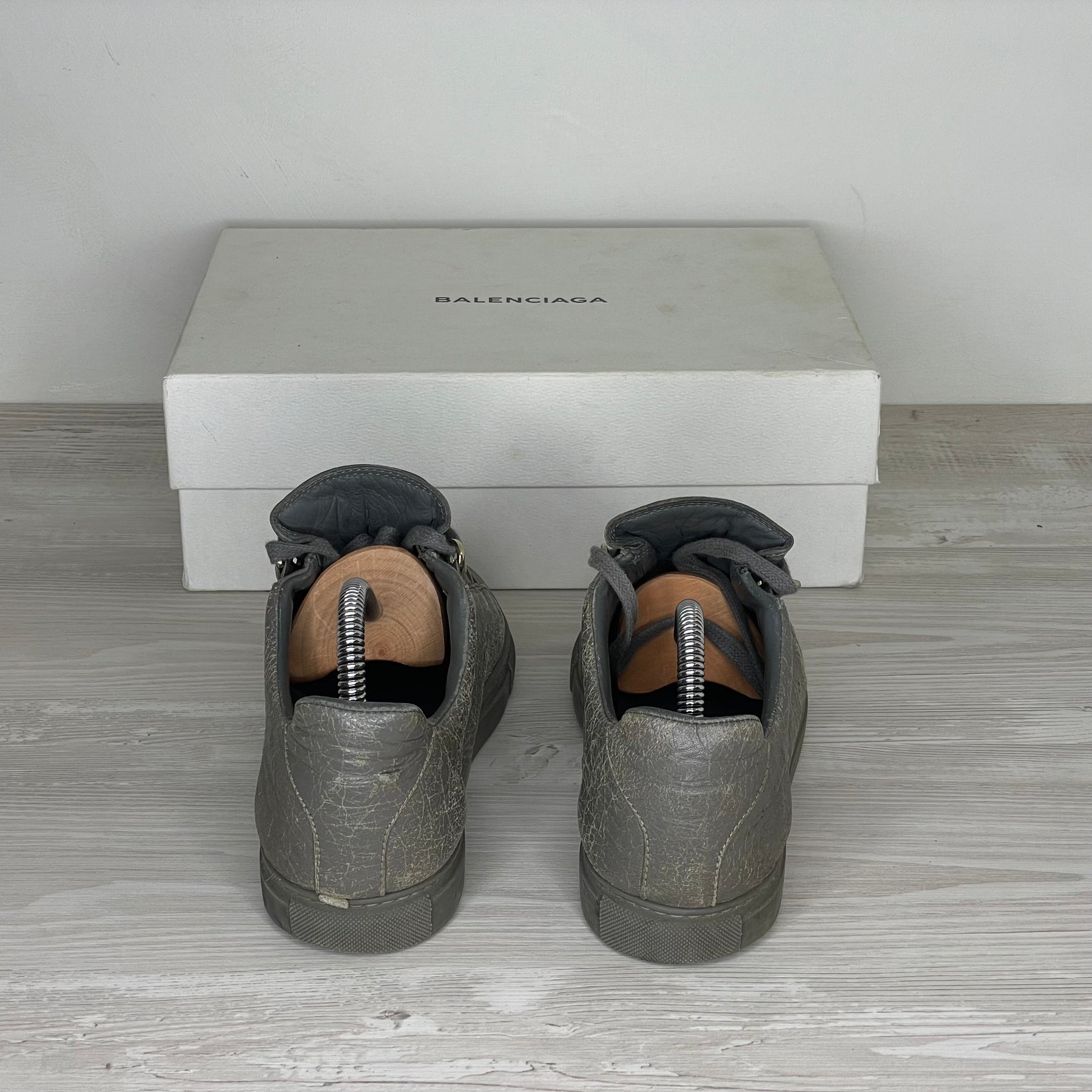 Balenciaga Sneakers, 'Grå Læder' Arena (39) 🐺