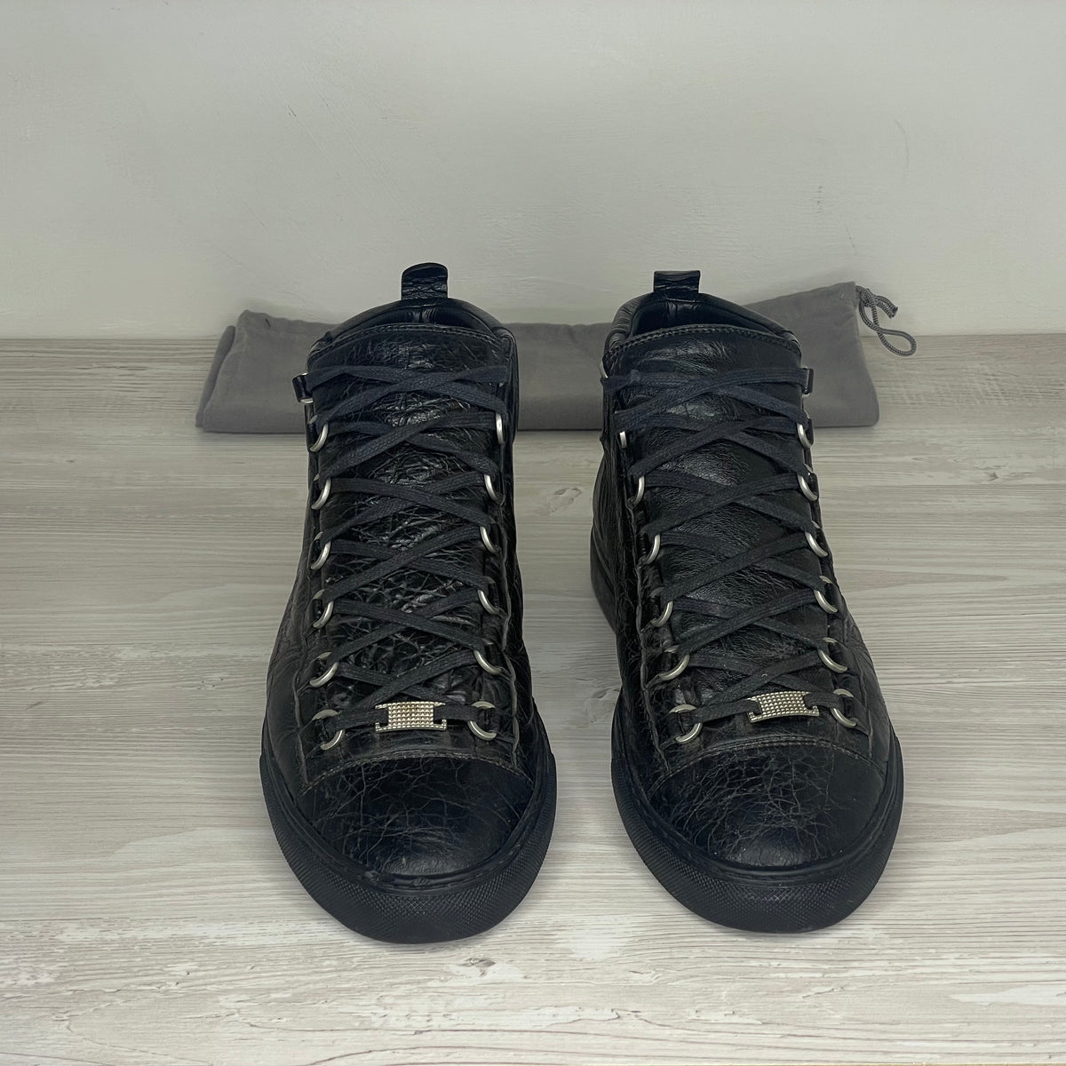 Balenciaga Sneakers, Herre 'Sort' Arena High Tops (43) ♟️