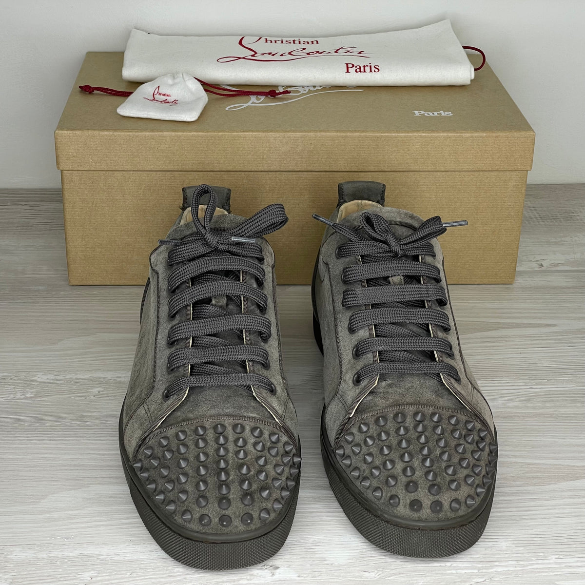 Christian Louboutin Sneakers, 'Ombre Mat' Junior Spikes (45) 👌🏽