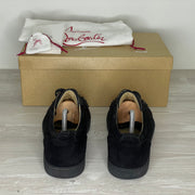 Christian Louboutin Sneakers, 'Sort Ruskind' Junior Spikes (42.5) 🍙