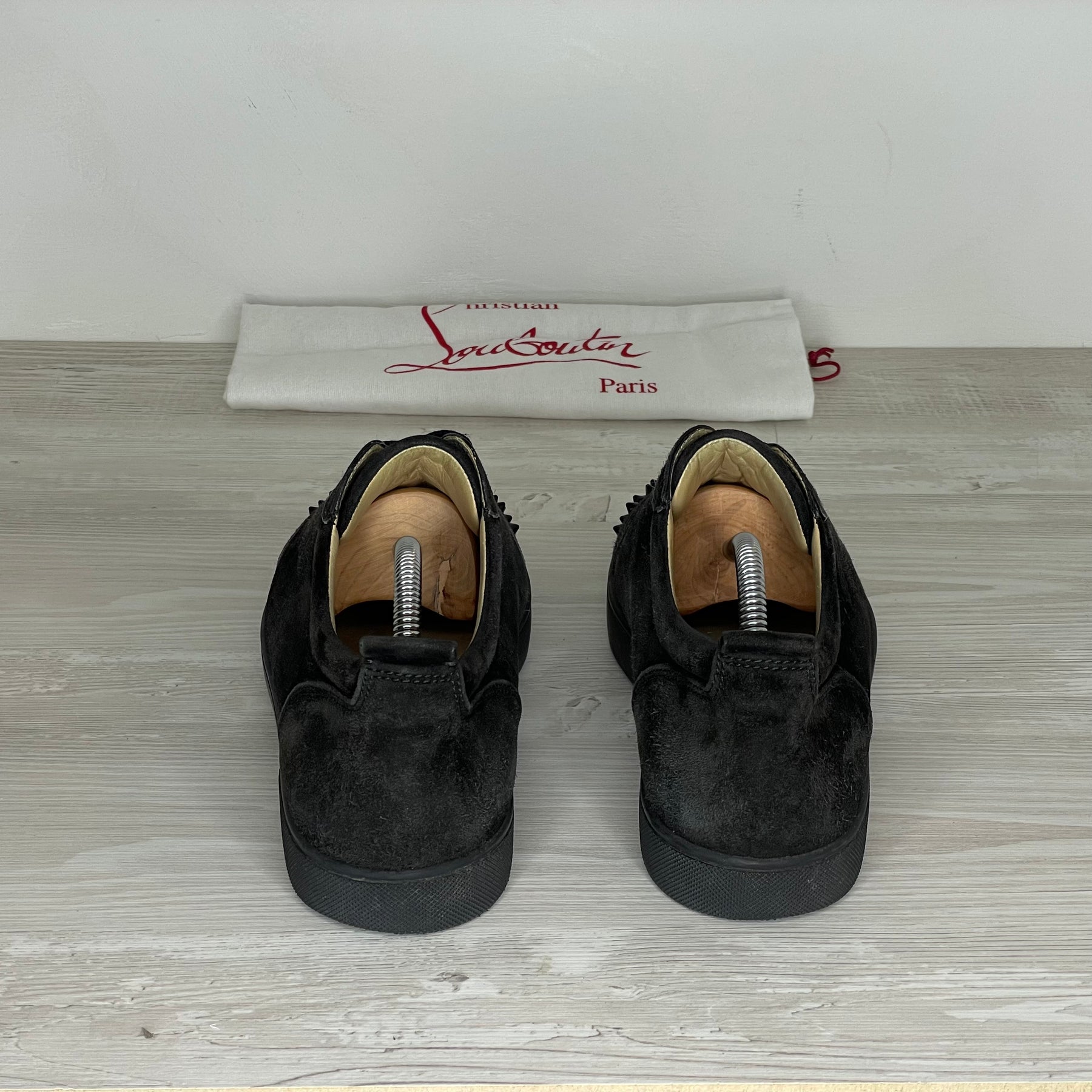 Christian Louboutin Sneakers, Herre 'Sort' Ruskind Junior Spikes (43) 😋