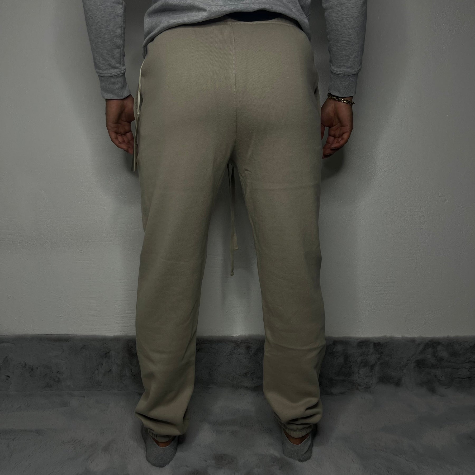 Fear of God Essentials Bukser, Drawstring Lounge Pants 'Smoke' (Small) 🌝