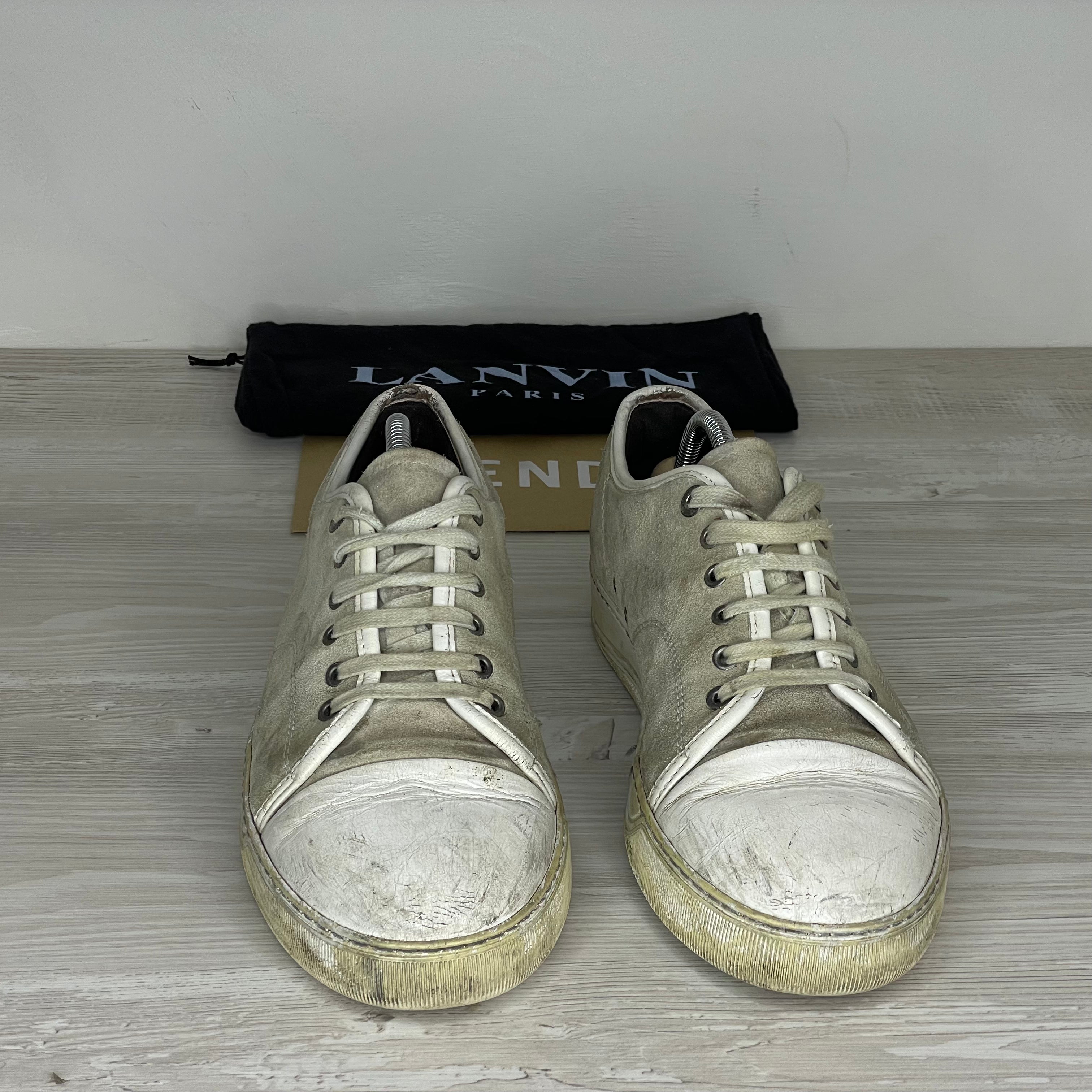 Lanvin Sneakers, Herre 'Beige' Mat Toe (42) 🥯