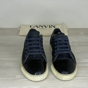 Lanvin Sneakers, Herre 'Blå' Ruskind Lak Toe (42) 🏵️