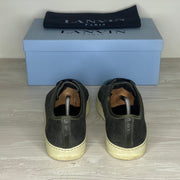 Lanvin Sneakers, Herre 'Mørkegrøn' Ruskind Lak Toe (44) 🌲