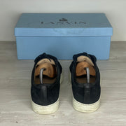Lanvin Sneakers, Herre 'Sort Ruskind' Lak Toe (42) 🦖