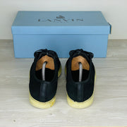 Lanvin Sneakers, 'Sort Ruskind' Lak Toe (41) 🍁