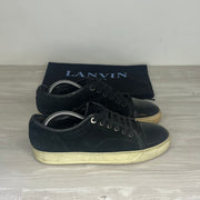 Lanvin Sneakers, Herre 'Sort' Ruskind Lak Toe (39) 😦