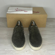 Christian Louboutin Sneakers, Herre Pik Boat 'Grøn' Bosco Metal (42.5) 😶‍🌫️