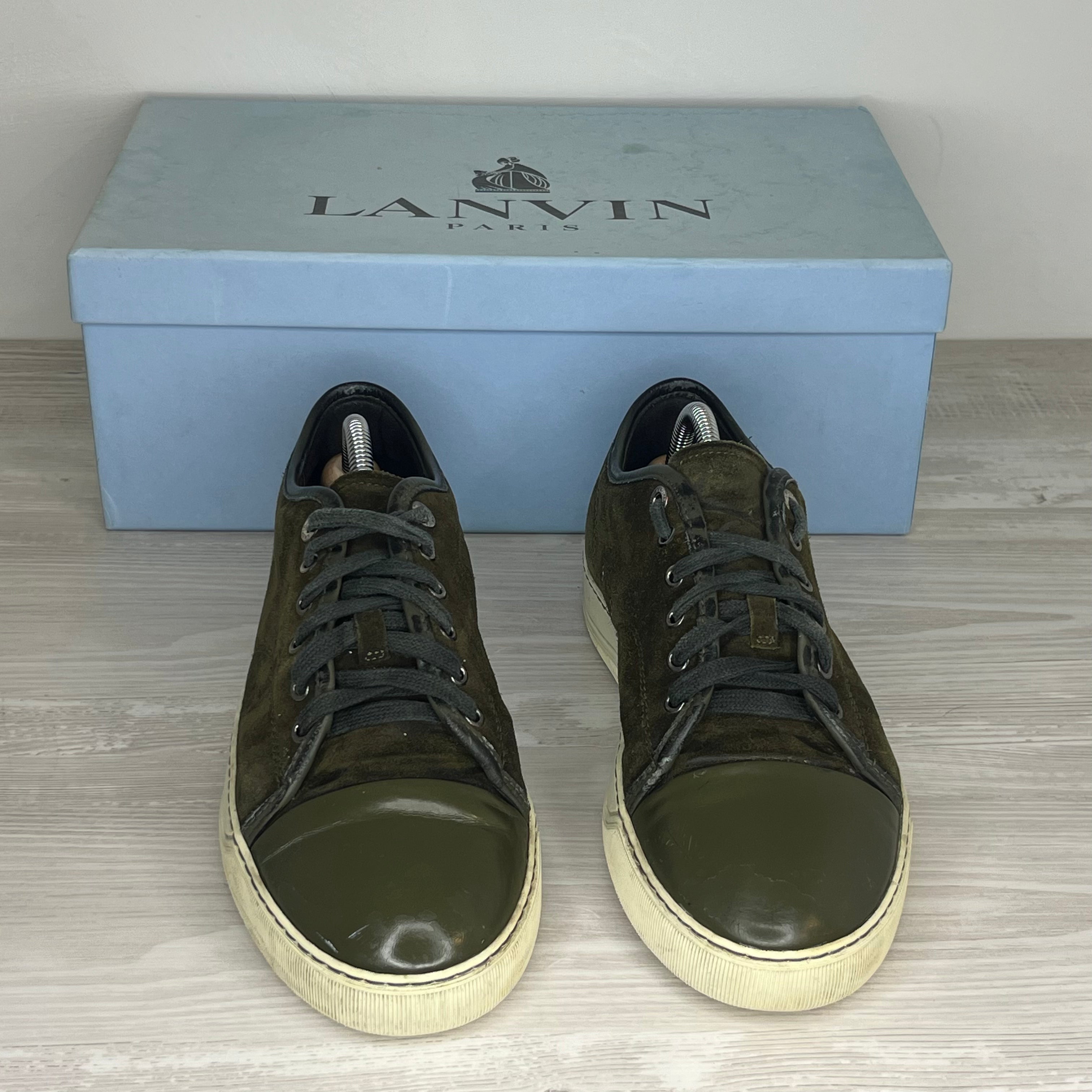 Lanvin Sneakers, Herre 'Grøn' Ruskind Mat Toe (41) 🛢️