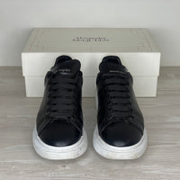 Alexander McQueen Sneakers, 'Sort Læder' Oversized (45) 🦺