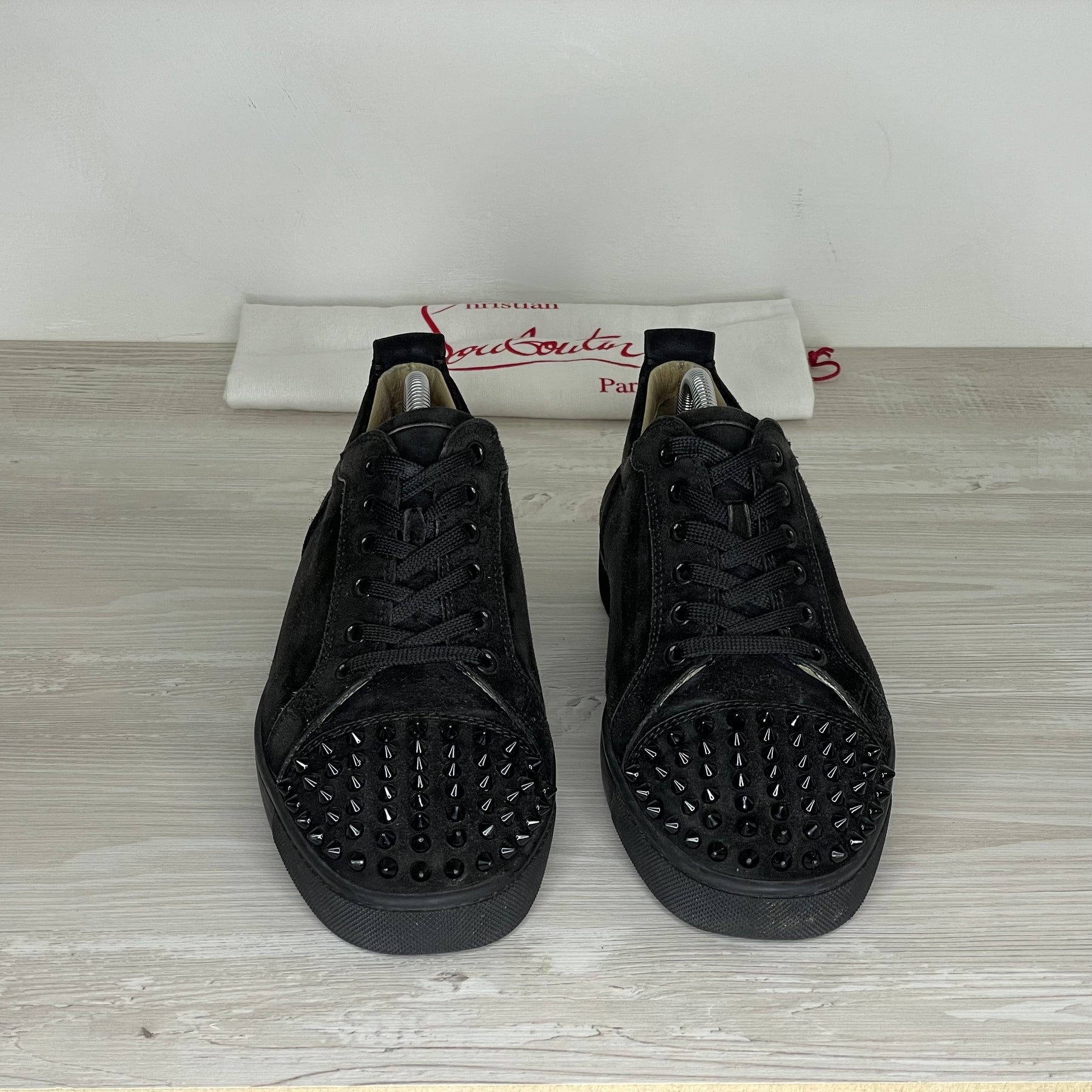 Christian Louboutin Sneakers, Herre 'Sort' Ruskind Junior Spikes (43) 😋