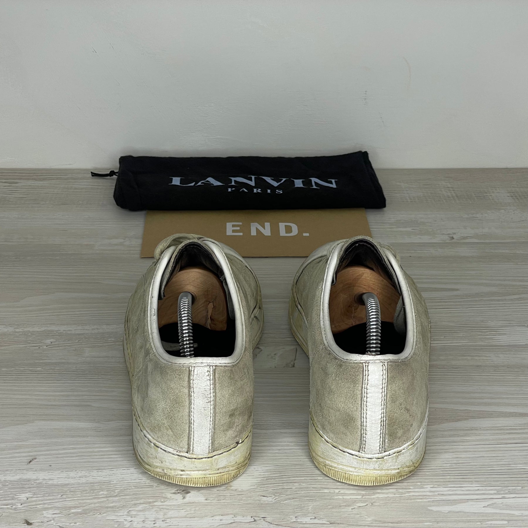 Lanvin Sneakers, Herre 'Beige' Mat Toe (42) 🥯