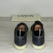 Lanvin Sneakers, Herre 'Blå' Ruskind Lak Toe (42) 🏵️