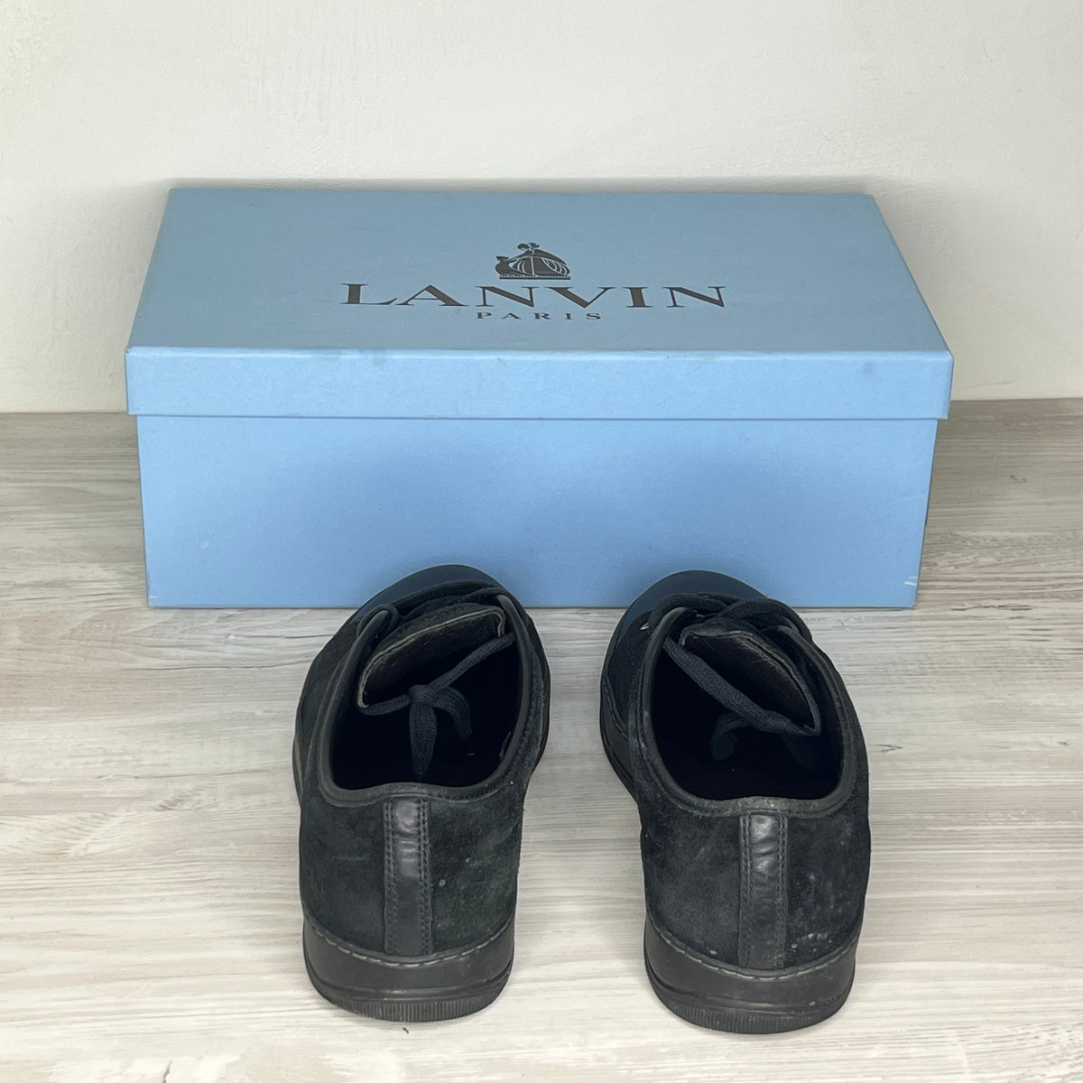 Lanvin Sneakers, Herre 'Black' Mat Toe (40)
