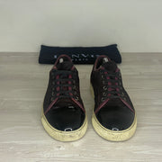 Lanvin Sneakers, Herre 'Bordeaux Ruskind' Lak Toe (42) 🥀