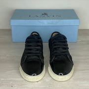 Lanvin Sneakers, Herre 'Sort Ruskind' Lak Toe (42) 🦖