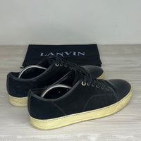 Lanvin Sneakers, Herre 'Sort' Ruskind Lak Toe (44) 🐾