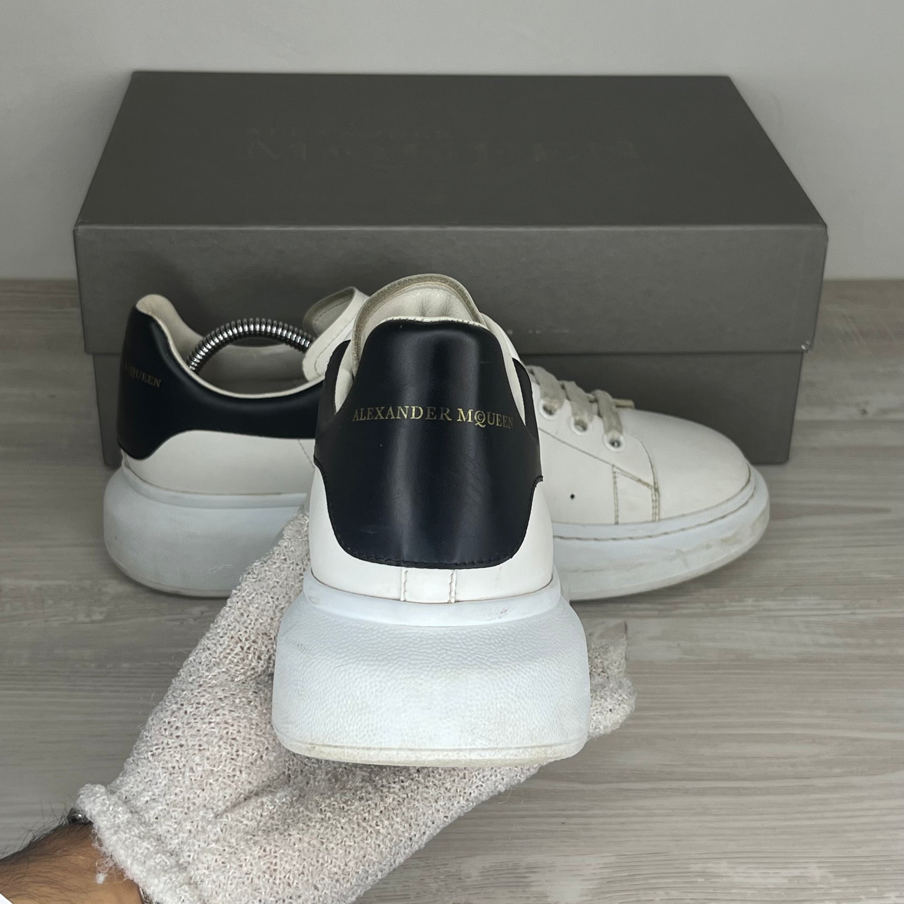 Alexander McQueen Sneakers, Herre Oversized 'Hvid' Læder (43) 🔌