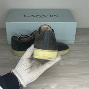 Lanvin Sneakers, Herre 'Grå' Ruskind Lak Toe (41) 😦