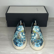 Gucci Sneakers, Herre 'Blå' Bloom Slip-ons Canvas (42.5) 🔵