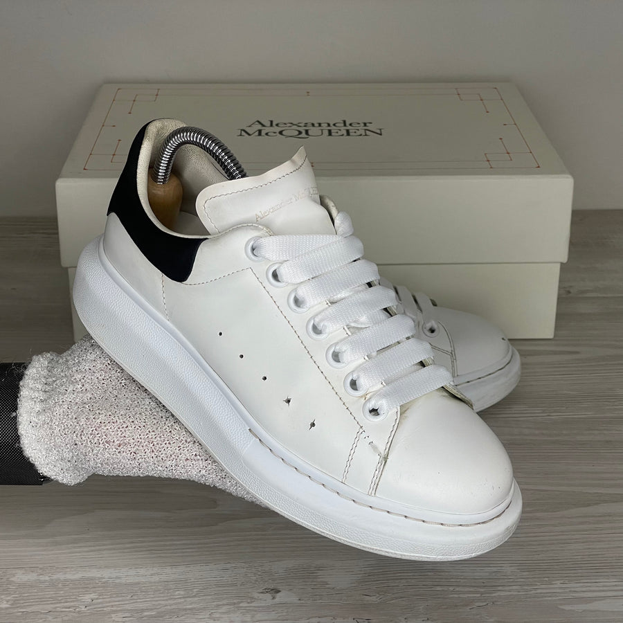 Alexander McQueen Sneakers, 'Hvid Læder' Oversized (38.5) 🐼