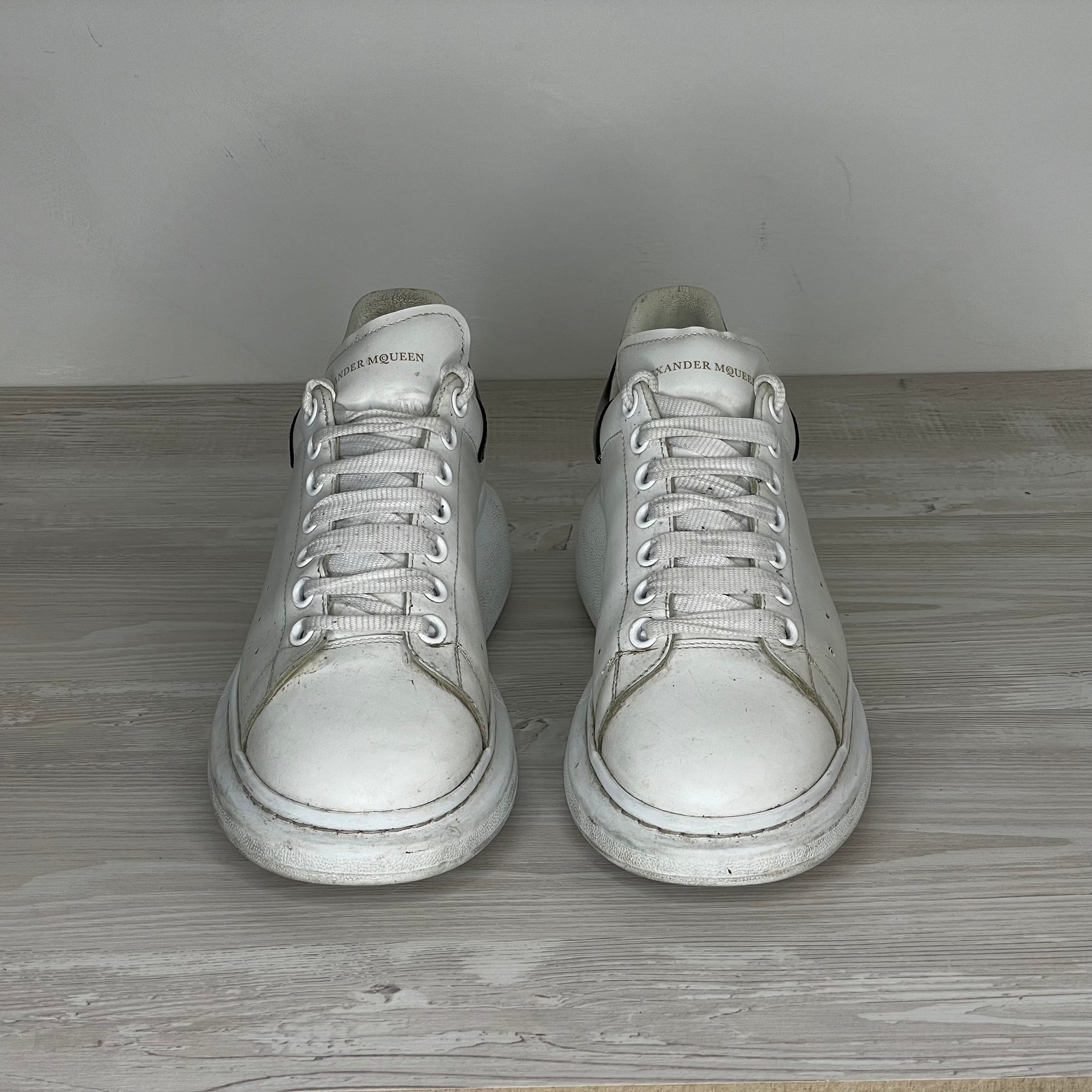 Alexander McQueen Sneakers, 'Hvid Læder' Oversized (43) 😎