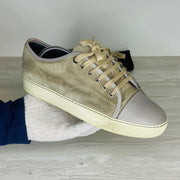 Lanvin Sneakers, 'Beige' Ruskind Mat Toe (40) 🫡