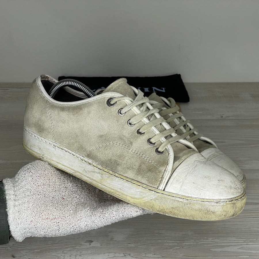 Lanvin Sneakers, Herre 'Beige' Mat Toe (42) 🥯