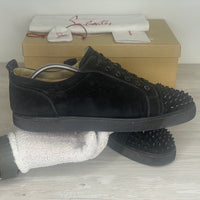 Christian Louboutin Sneakers, Herre 'Sort' Ruskind Junior Spikes (45.5) ⭐️