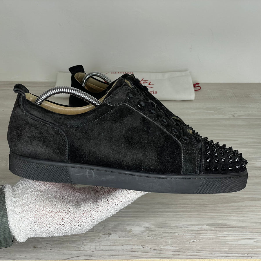 Christian Louboutin Sneakers, Herre 'Sort' Ruskind Junior Spikes (43) 😋
