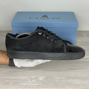 Lanvin Sneakers, 'Sort Ruskind' All Black Lak Toe (43)
