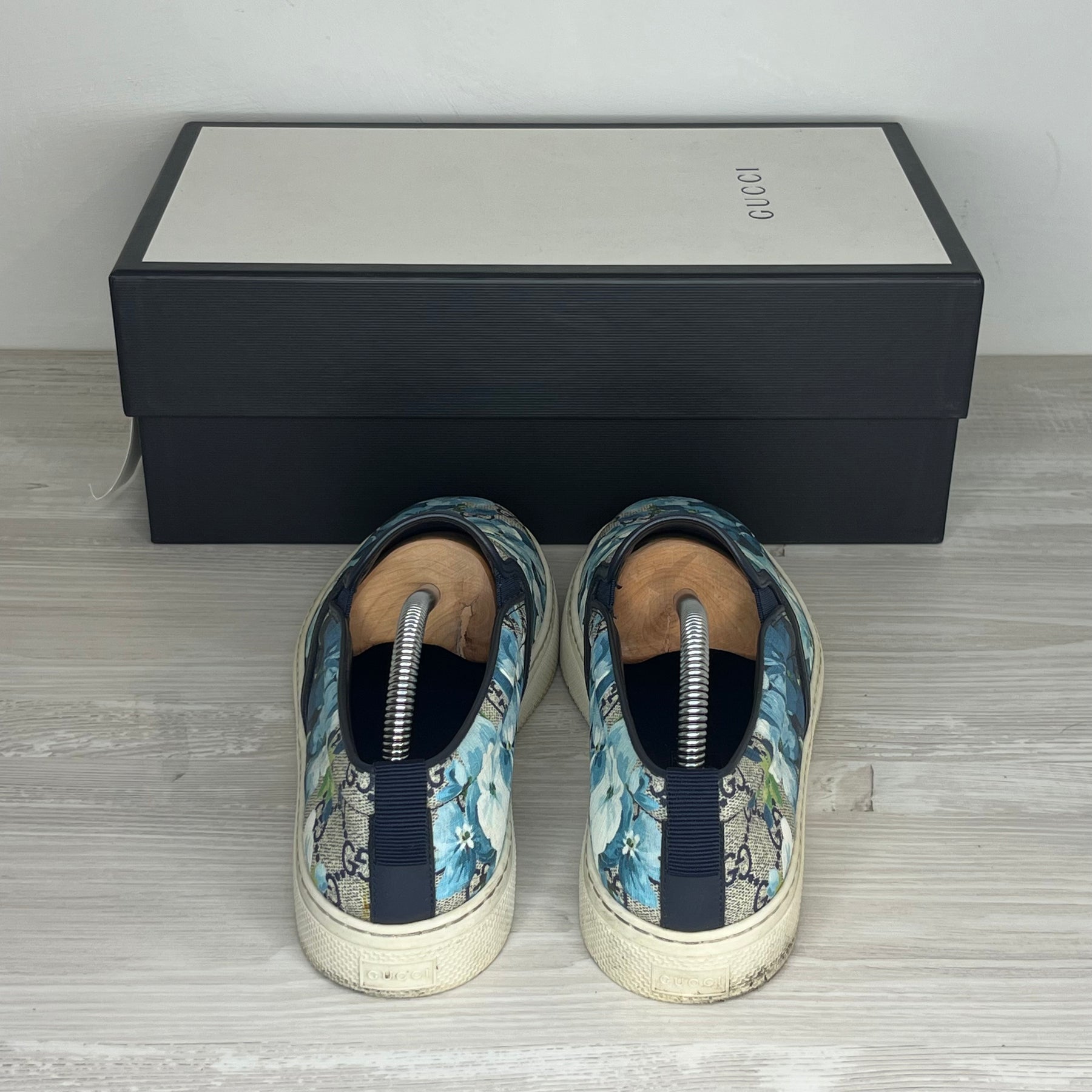 Gucci Sneakers, Herre 'Blå' Bloom Slip-ons Canvas (42.5) 🔵